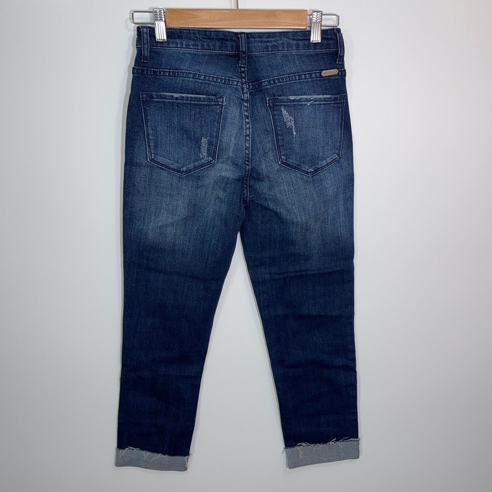 KanCan Button fly Distressed Rolled hem High Rise Jeans Size 27 - Picture 5 of 7
